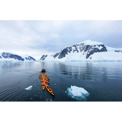 Colourful Kayaks - Wrapped Canvas Print