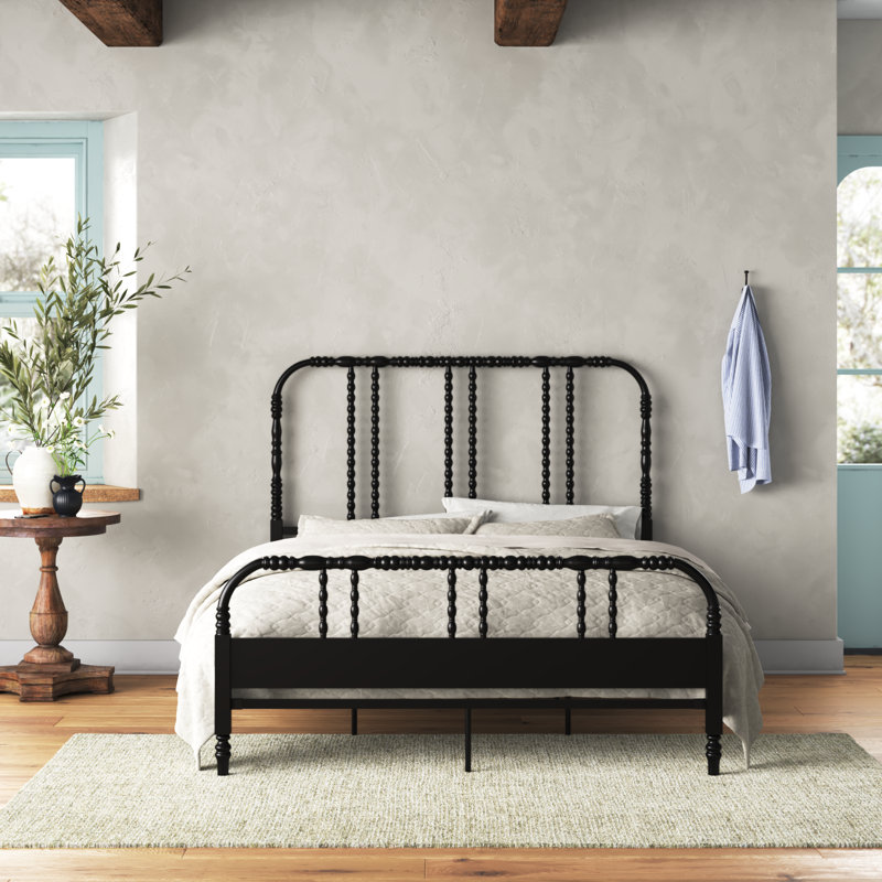 Metal Spindle Bed, Full, Black