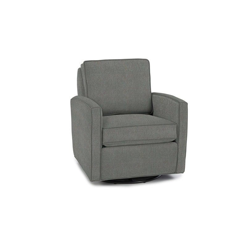 Fauteuil pivotant de 30 po Eleanor, Mélange de polyester pierre