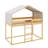 Comfy Twin-Over-Twin Wooden Bunk Bed With Cozy Tent Top-444209414