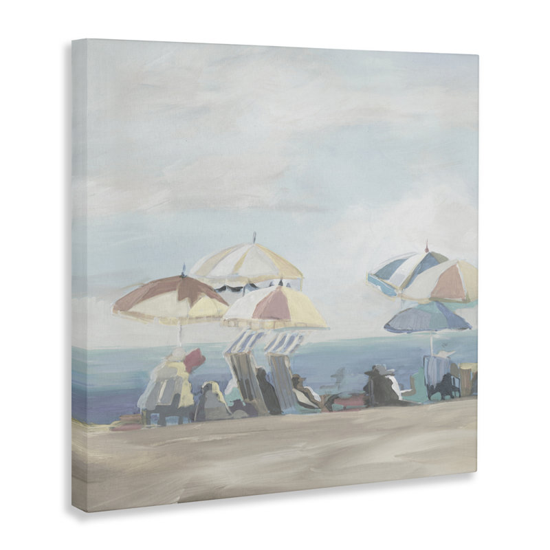 Toile de parasols de plage Mute Summer, design par Liz Jardine, H 30 po x l 30 po