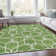Premium Machine Washable Prisco Green Rug