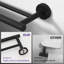 Stainless Steel 24 In. Wall Mounted Double Towel Bar Towel Rack In Matte Black-119604452