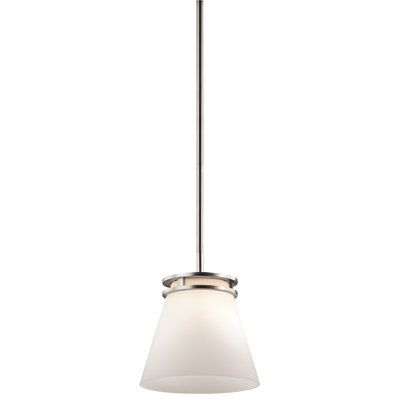 1 - Light Brushed Nickel Single Pendant