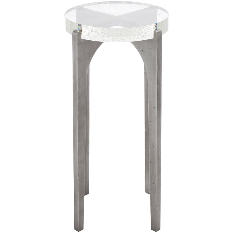 Bridey Glass Top End Table
