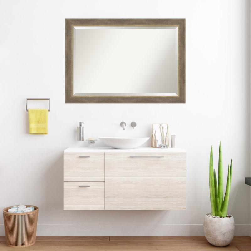 Miroir mural de salle de bain Driftwood, 28,75 po x 22,75 po
