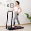 HOMCOM Folding Treadmill Walking Pad 2 in 1 Remote Control 1-6km/h Black