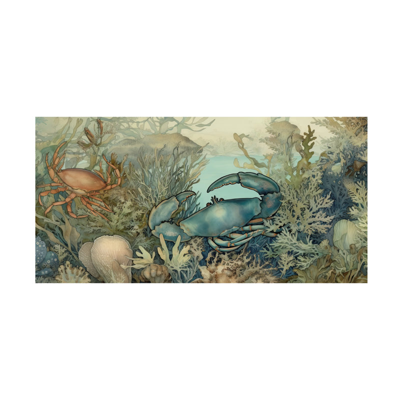 Art sur toile Sasha Deep Blue Sea IV, 24" H x 47" W