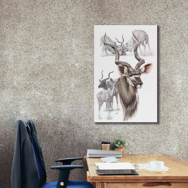 'Kudu' by Barbara Keith, Canvas Wall Art, 40" H x 26" W x 1.5" D