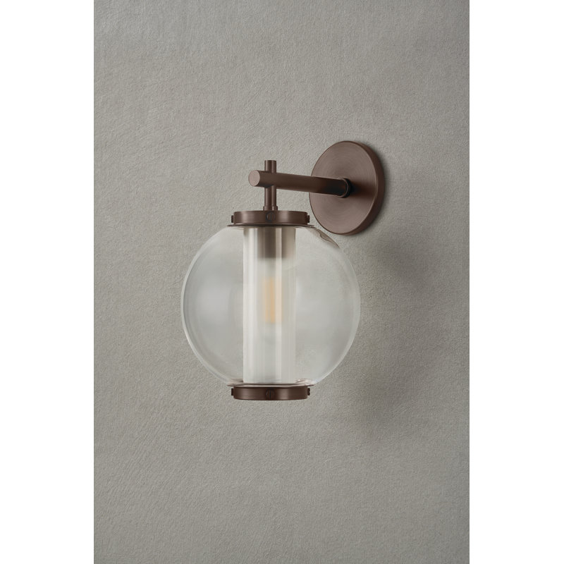 Troy Lighting Marco 1 Light Exterior Wall Sconce, Bronze