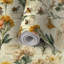 Papier auto-adhésif auto-adhésif et amovible Herbarium Bee 17,7 po x 118 po-131529771