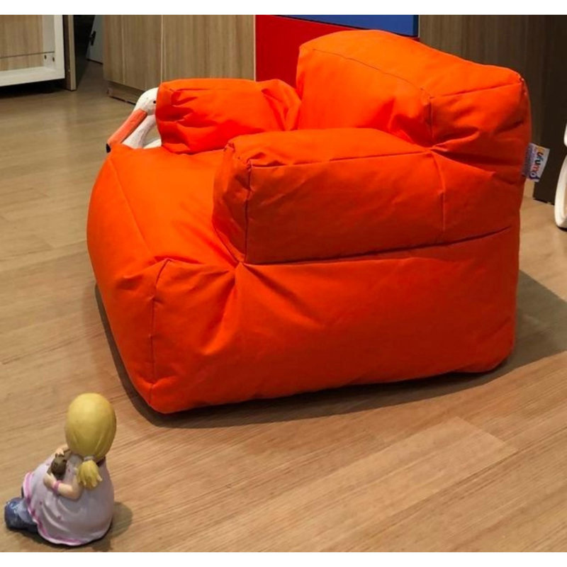 Fauteuil à billes, Polyester orange
