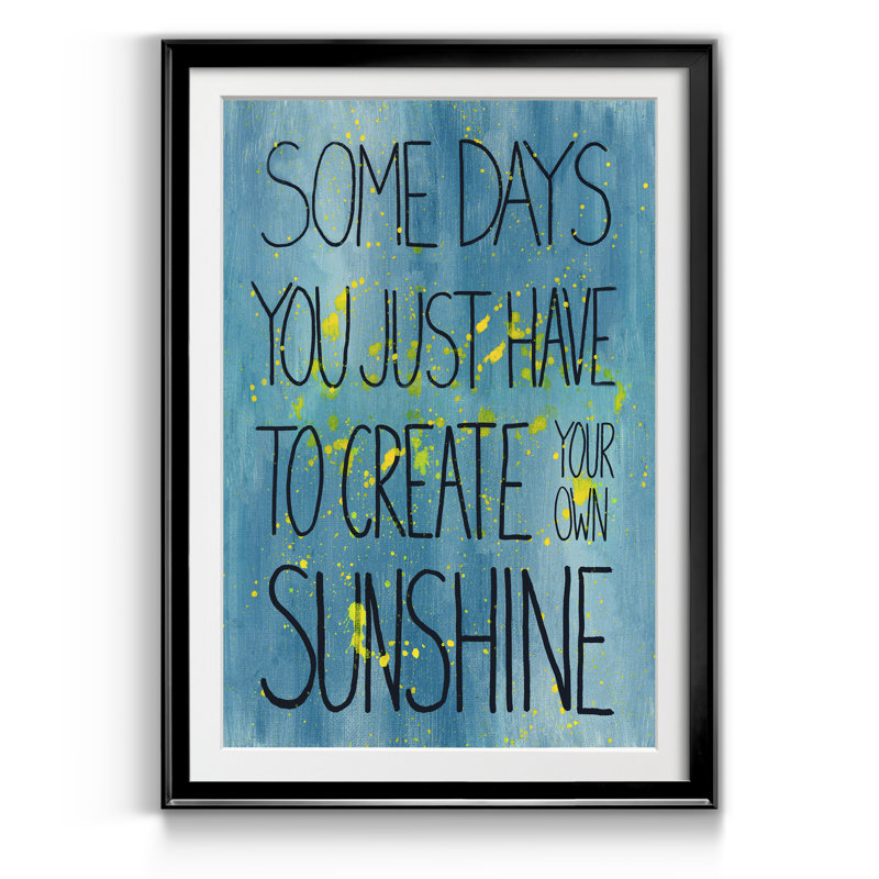 " Sunshine ", 18.5" H x 24.5" W x 1.5" D, Black