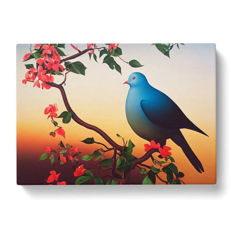 Effervescent Dove Bird - Wrapped Canvas, 35cm H x 50cm W x 3cm D