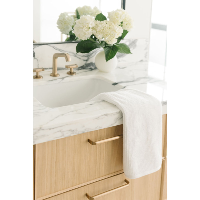 Ribbed Terry, White, Hand Towels - 2 Pack