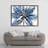 Blue Petal Print On Canvas