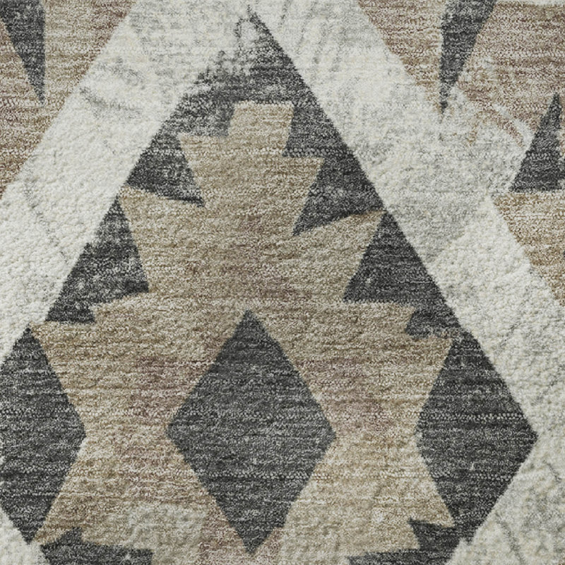 Premium Machine Washable Crestover AMF1878 Aztec Rug, Rectangle 1'8" x 2'6"