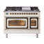 ILVE UN48FNMPEGG Nostalgie II Noblesse 48 inch Dual Fuel Range (8 Sealed Burners + Griddle, Triple Glass Door)-264993625-264993568-264993569