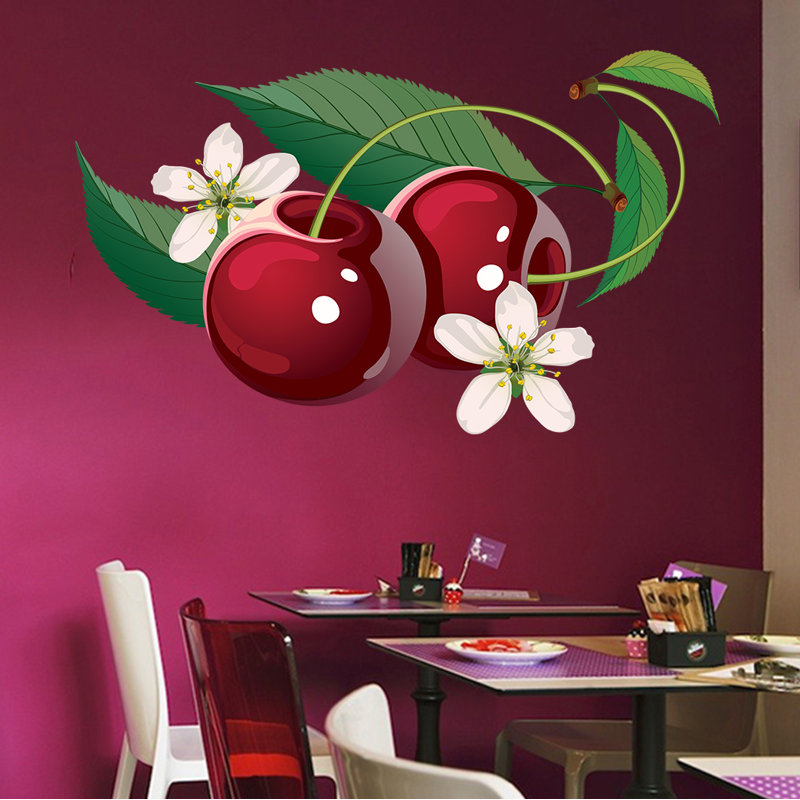 Plants & Flowers Wall Decal, 46" H x 74" W