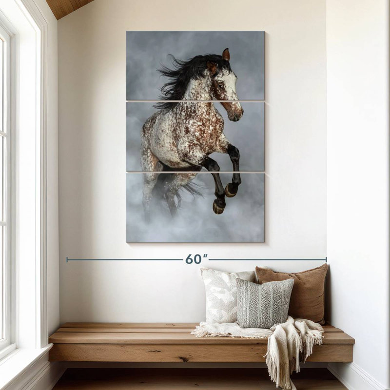 Brampt brumeux Appaloosa, H 50 po x l 32 po