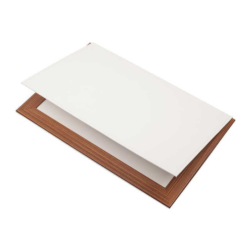 Danyah Leather / Faux Leather Desk Pad, White