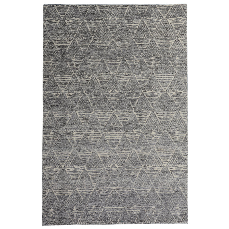 Nomad Wool Geometric Area Rug, Rectangle 6' x 9'