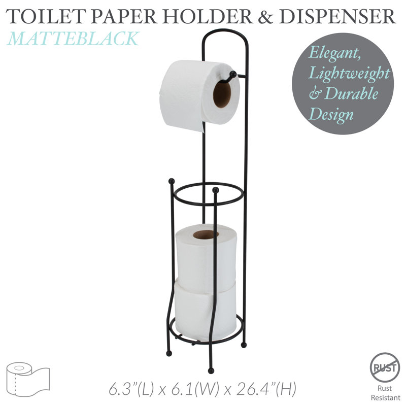 Porte-papier hygiénique sur pied