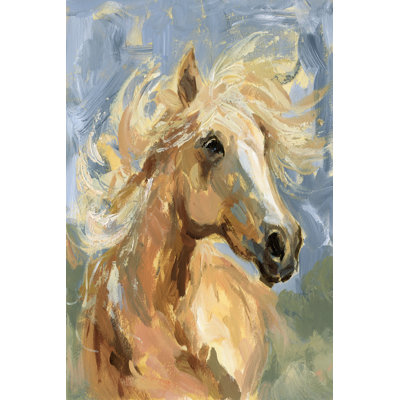 Palomino in the Wind I 1 Piece Wrapped Canvas Wall Art
