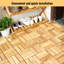20 pièces de carreaux de terrasse en bois d'acacia jaune-128509934