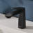 Ruvati Este Single Handle Stacked Short Bathroom Faucet in Matte Black-114480819