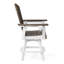 Fauteuil de comptoir pivotant blanc Kevin Adirondack-130679241-130679245