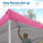 Quictent 10'x10' Pop up Canopy Tent with Sidewalls Instant Outdoor Gazebo Easy Party Tent Enclosed Waterproof, Easy Set up (Pink)-121843449