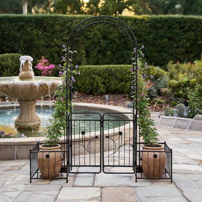 79.5 Ft. W Galvanized Steel Gate with