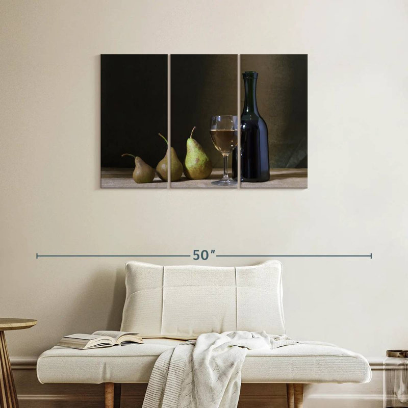 Yarlin Wine and Pears, 24" H x 38" W
