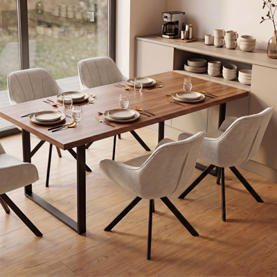 59cm Wide Upholstered Metal Side Chair (Set of 4)