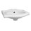 Petit lavabo mural traditionnel 15 "avec cuve ovale intégrée Whitehaus