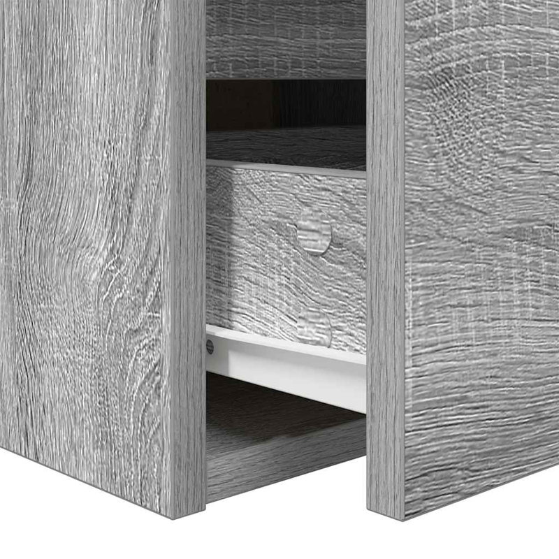 Wall-Mounted Bedside Cabinets 2 Pcs 38X34x40 Cm, Grey Sonoma, 2