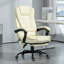 Fauteuil de massage vibrant à 7 points, fauteuil d'ordinateur à haut dossier avec support lombaire, repose-pieds, dossier inclinable, hauteur réglable-3241705