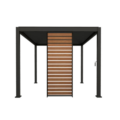111 Takasho Wood Grain Deco Panel For Pergola Accessory