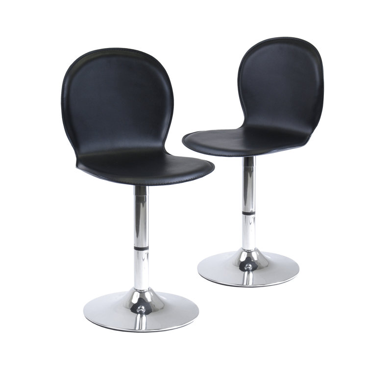 Spectrum Swivel Upholstered Adjustable Height Counter Stool with Metal Frame