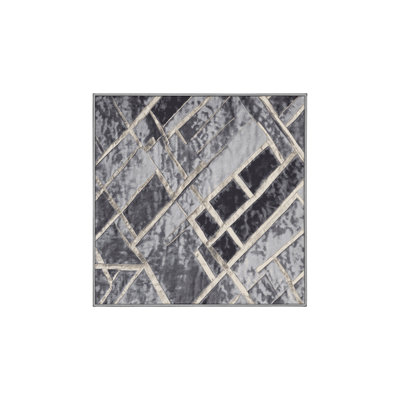 Tapis gris lavable à la machine