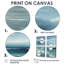 «Coastal Waves» dans des tons bleus et blancs - art mural côtier, impression sur toile 2 pièces-1402626059-1402626054-1402626053
