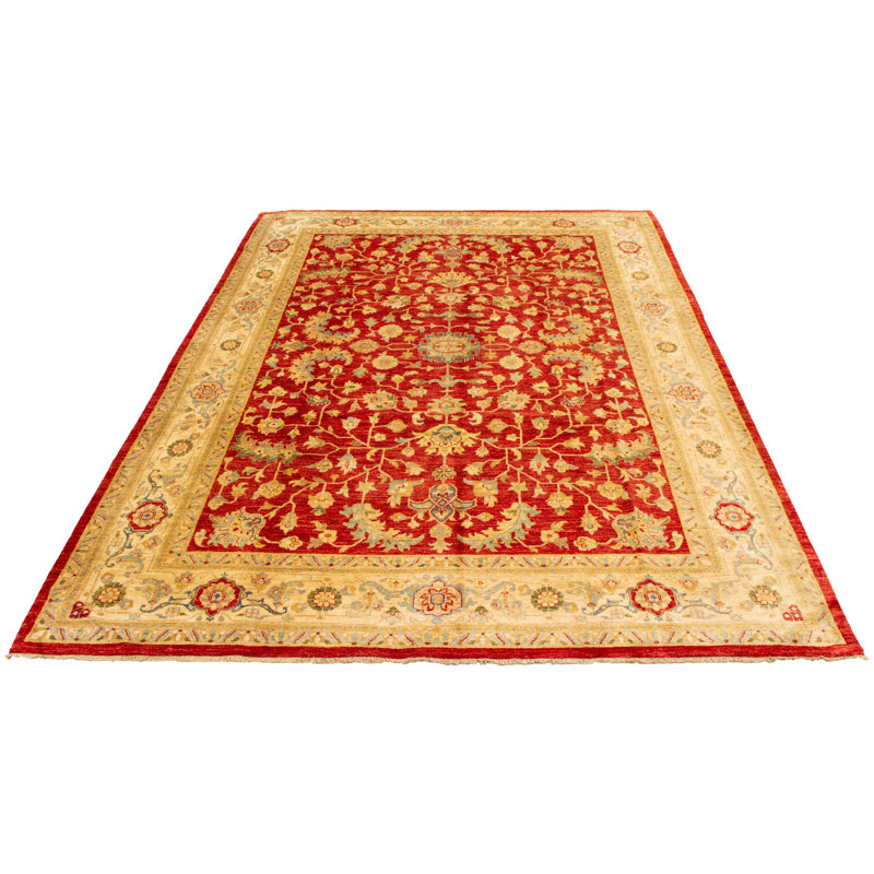 Tapis rouge Chobi Finest 9 pi 1 po x 12 pi 4 po