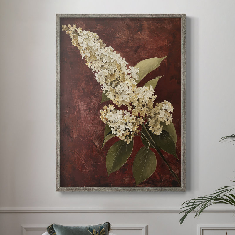 Impression encadrée FLORAL Series CXCV III - Bois massif, H 11 po x l 9 po