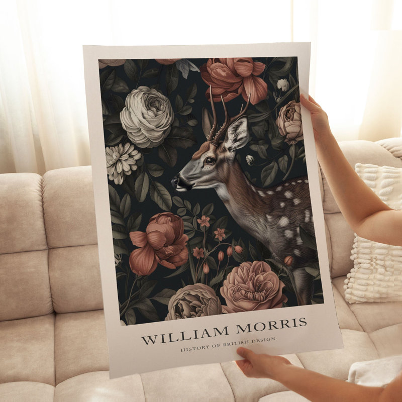 Animaux, animaux, William Morris, H 14 po x l 11 po