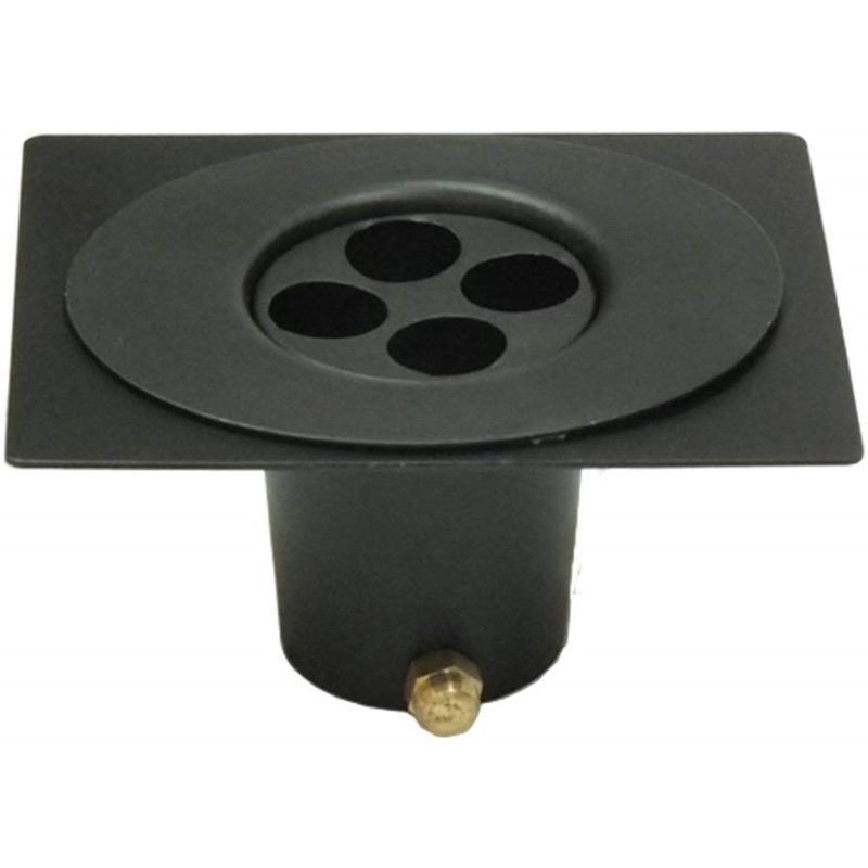 Large Black Powder Coated Aluminum Rain Chain Installation Kit