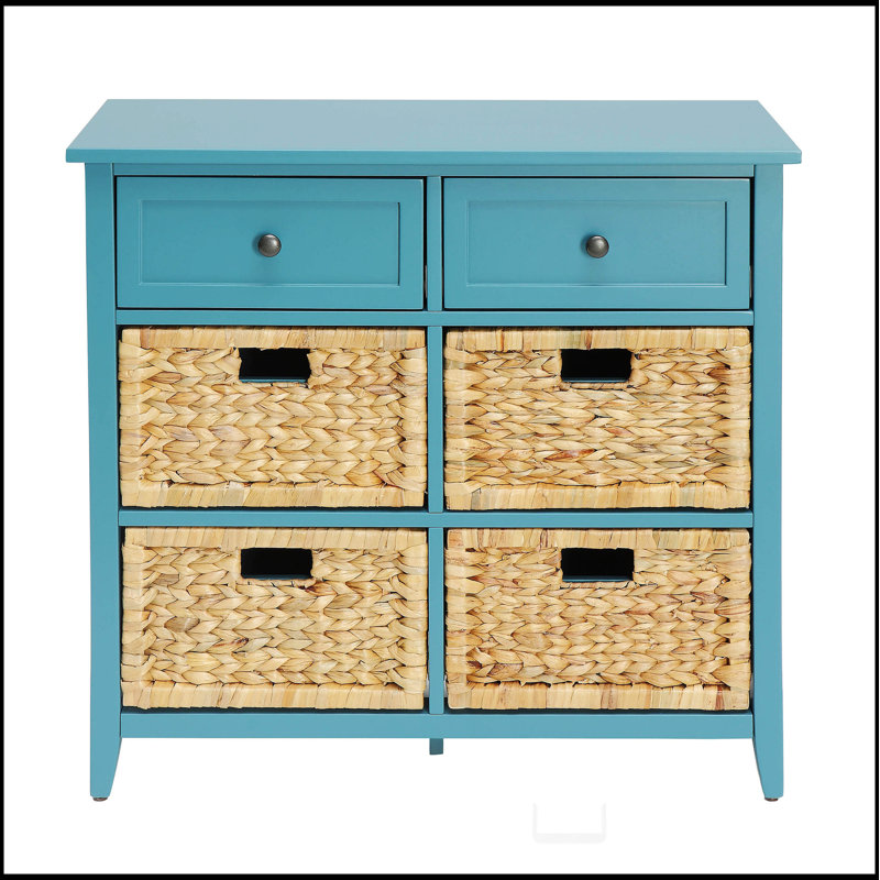 Console avec rangement bleu sarcelle