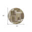 Tapis beige rond 8 po