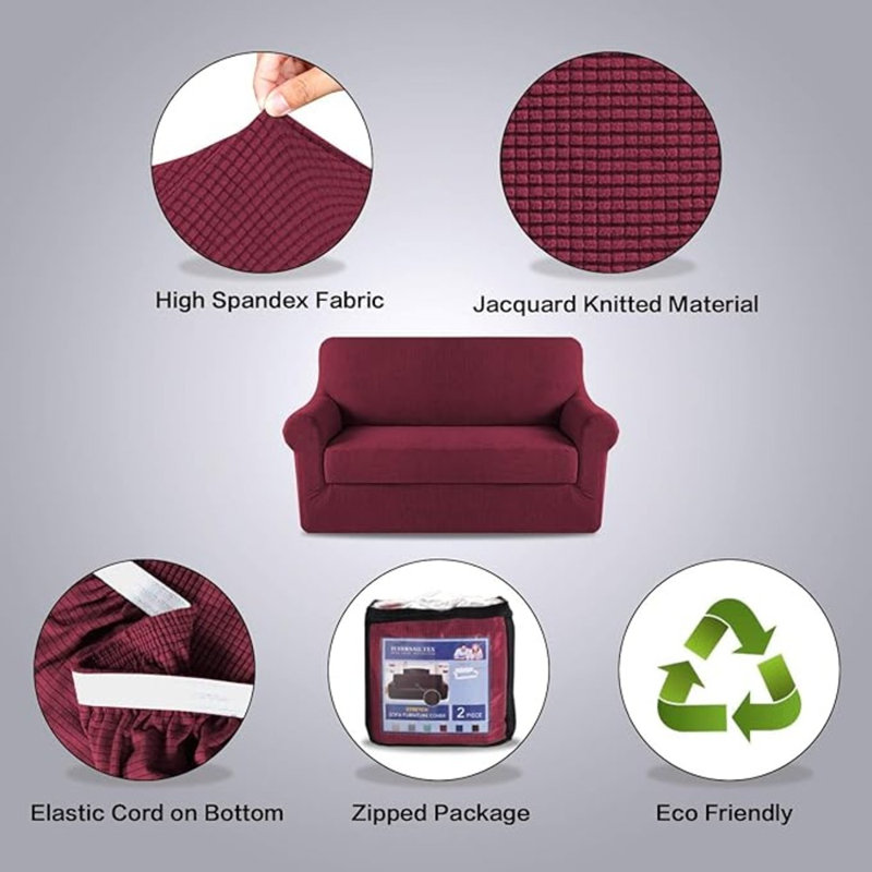 Box Cushion Wingback Slipcover