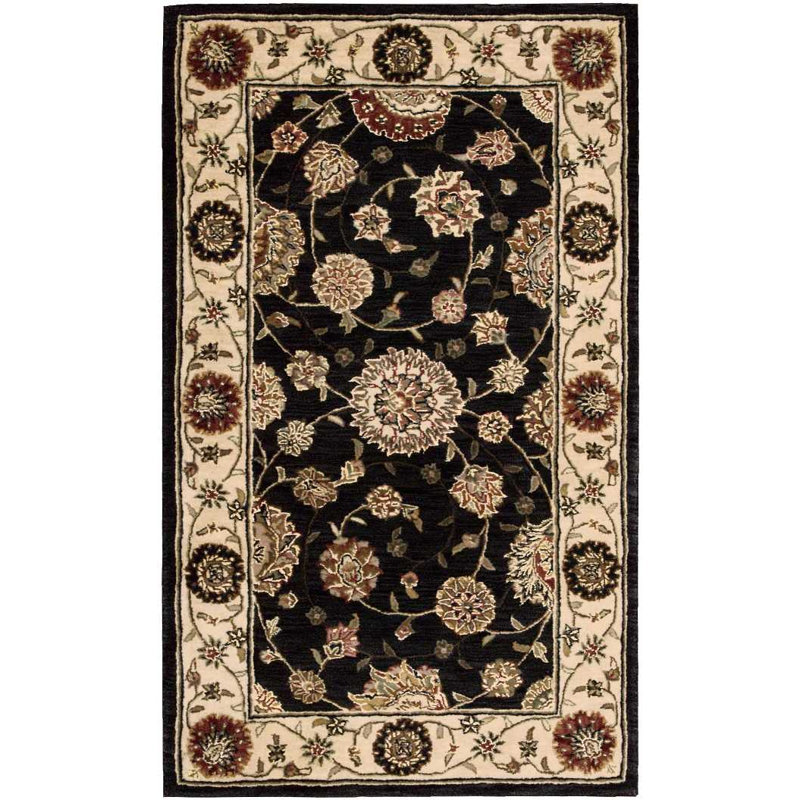 Tapis indigo Corina, Rectangle 2 pi 6 po x 4 pi 3 po